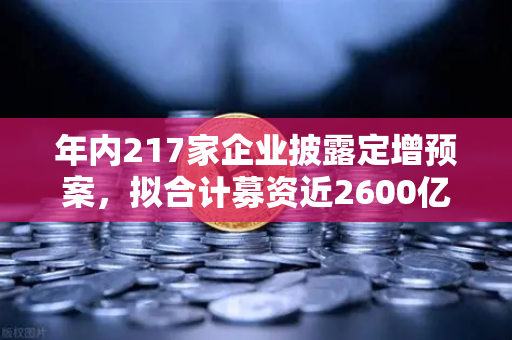 年内217家企业披露定增预案，拟合计募资近2600亿，市场流动性压力测试