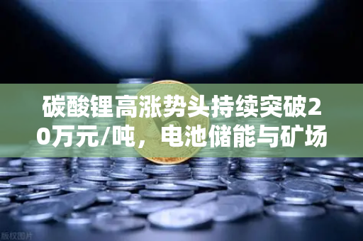 碳酸锂高涨势头持续突破20万元/吨，电池储能与矿场供电成本如何重塑能源格局