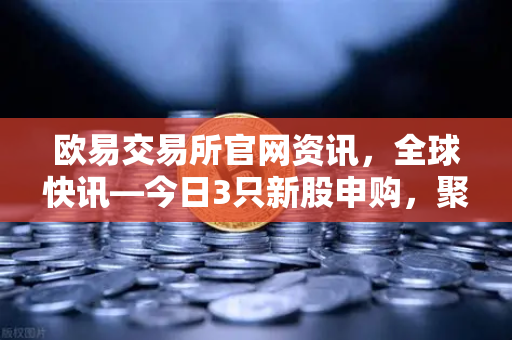 欧易交易所官网资讯，全球快讯—今日3只新股申购，聚焦民用制冰机龙头