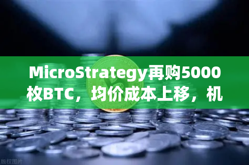 MicroStrategy再购5000枚BTC，均价成本上移，机构持仓报告深度解读