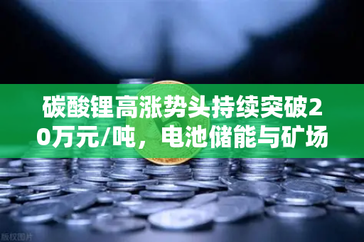 碳酸锂高涨势头持续突破20万元/吨，电池储能与矿场供电成本深度解析