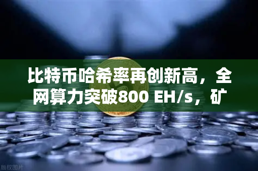 比特币哈希率再创新高，全网算力突破800 EH/s，矿工信心为何持续高涨？