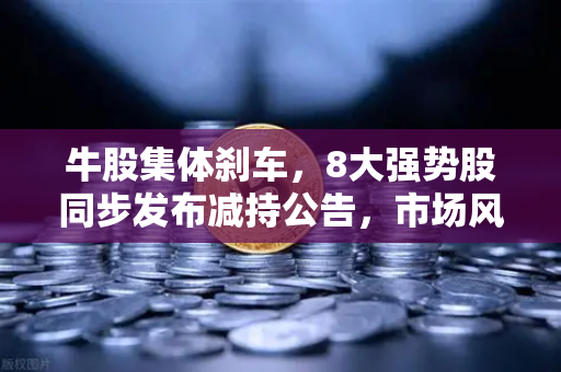 牛股集体刹车，8大强势股同步发布减持公告，市场风向要变？