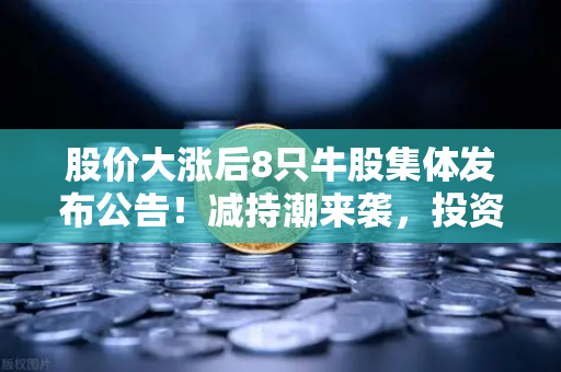 股价大涨后8只牛股集体发布公告！减持潮来袭，投资者如何应对？