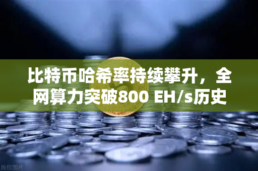 比特币哈希率持续攀升，全网算力突破800 EH/s历史新高，矿业格局与市场影响深度解析