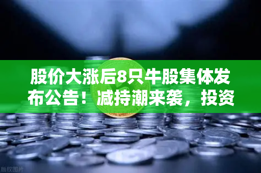 股价大涨后8只牛股集体发布公告！减持潮来袭，投资者如何理性应对？