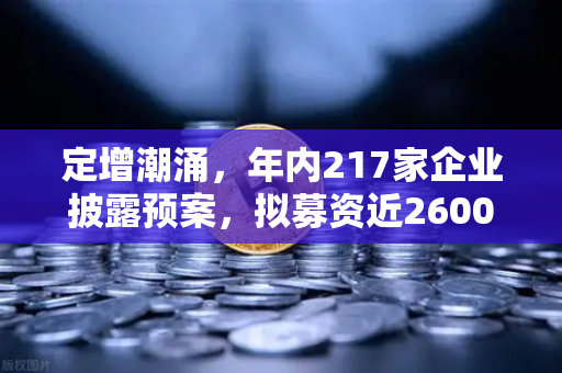 定增潮涌，年内217家企业披露预案，拟募资近2600亿，市场流动性承压几何？