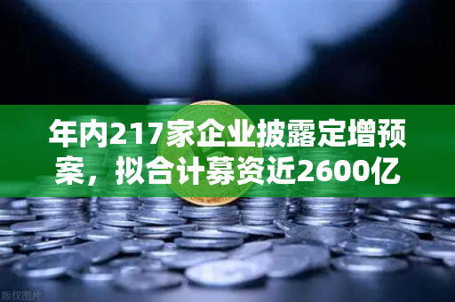年内217家企业披露定增预案，拟合计募资近2600亿，市场流动性压力测试
