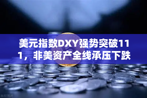 美元指数DXY强势突破111，非美资产全线承压下跌，全球金融市场震荡下的避险与机遇